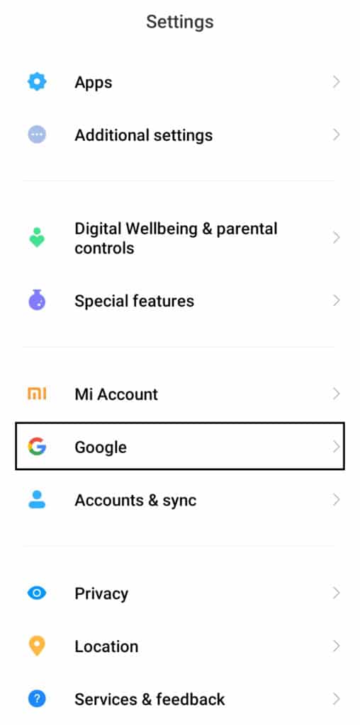 reset a Google account password