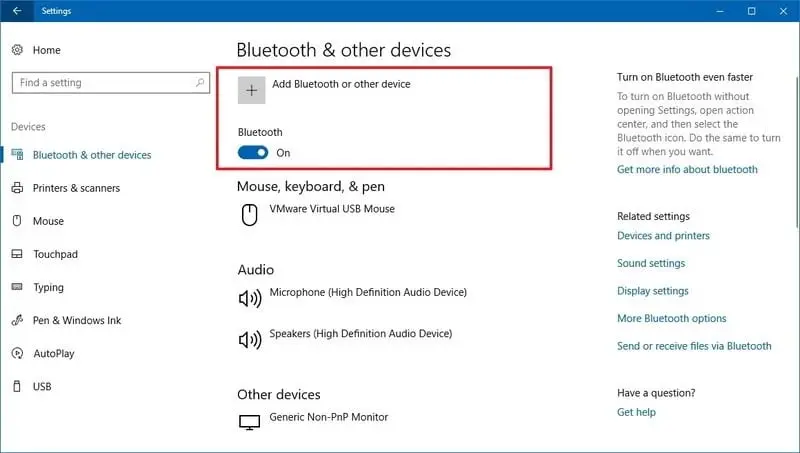 add bluetooth device connect AirPods to laptops