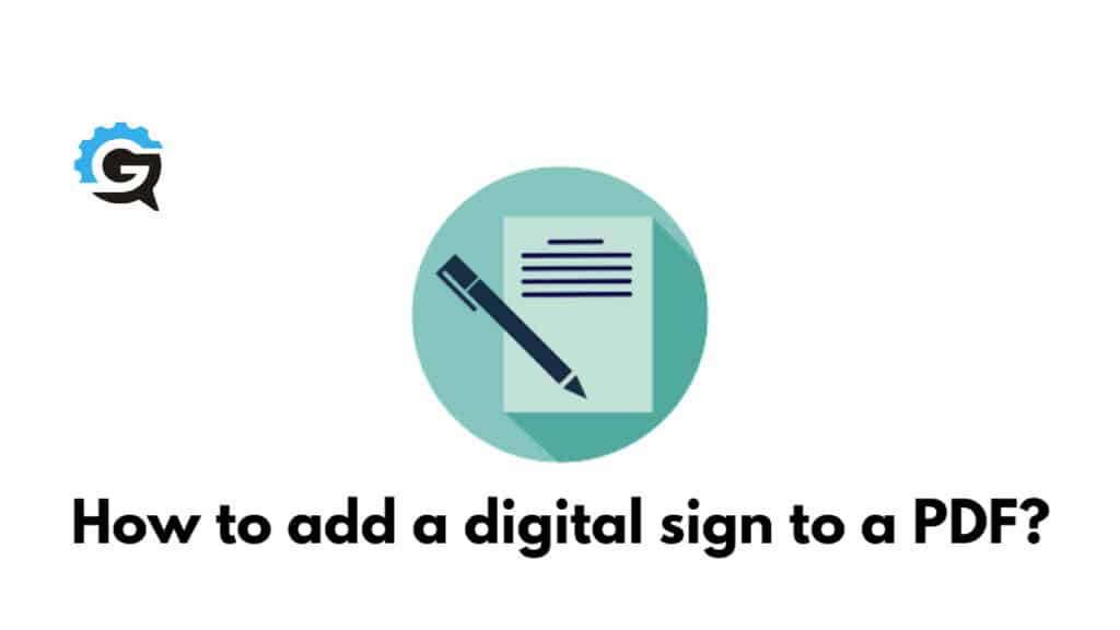 How to add a digital signature to a PDF?