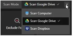 Remove duplicate files: Scan Mode