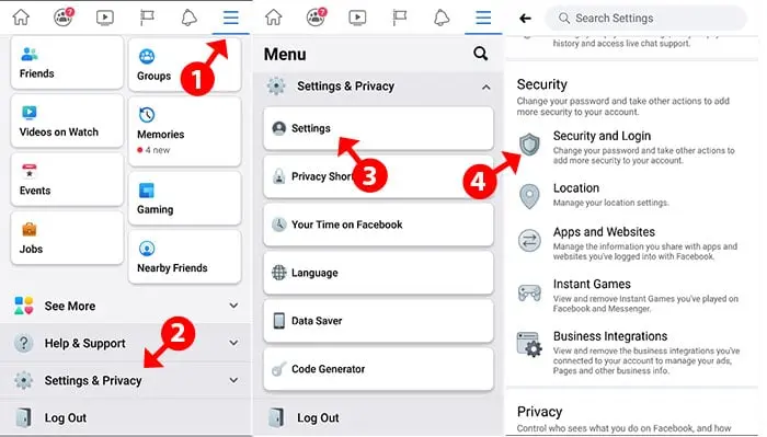 How to change your Facebook password on the Facebook iOS app