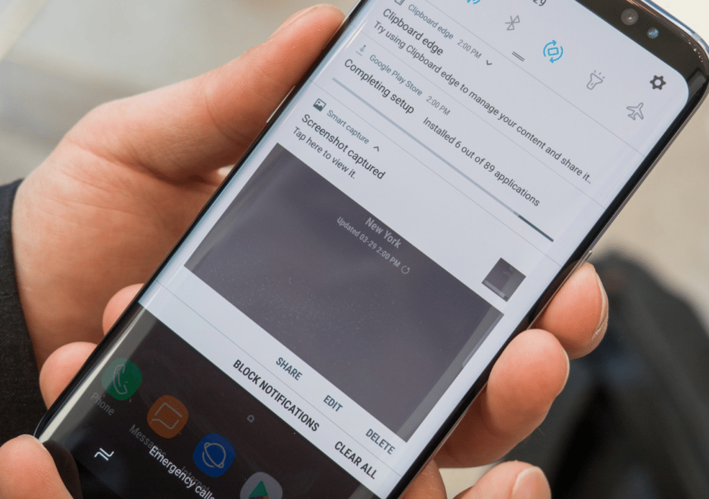 How to take a screenshot on a Samsung phone