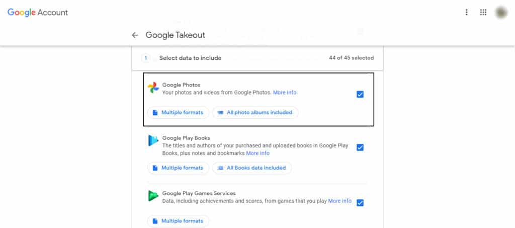 download all media from google photos