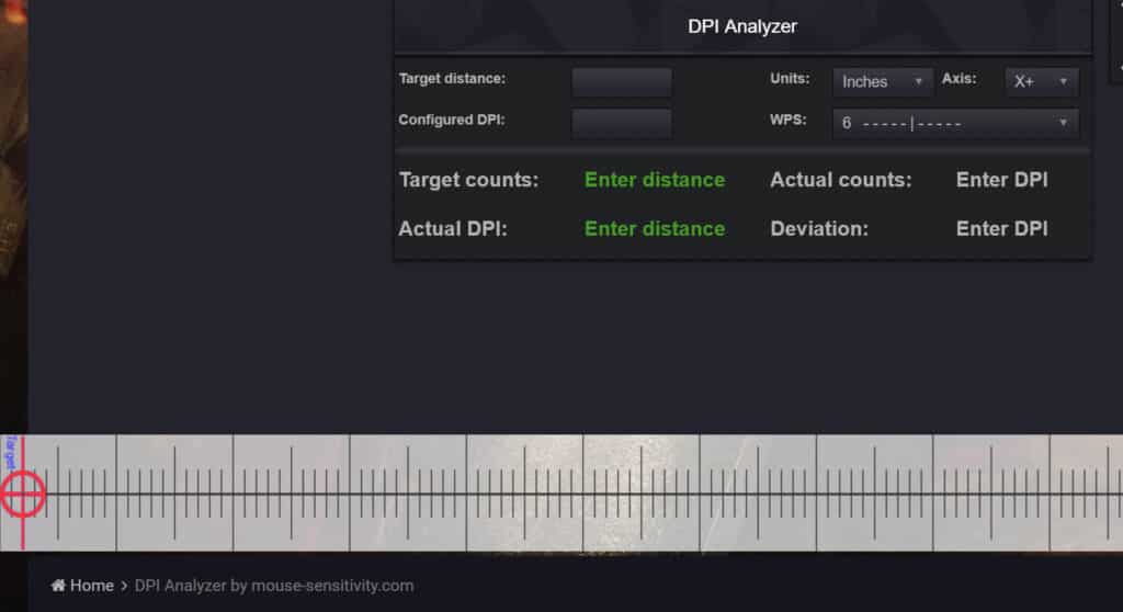 sensitivity checker