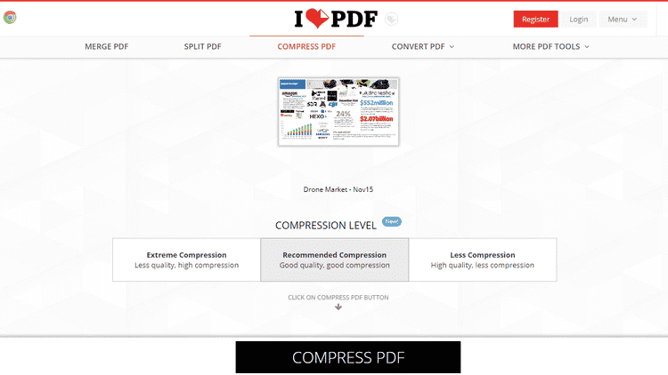 Compress a PDF