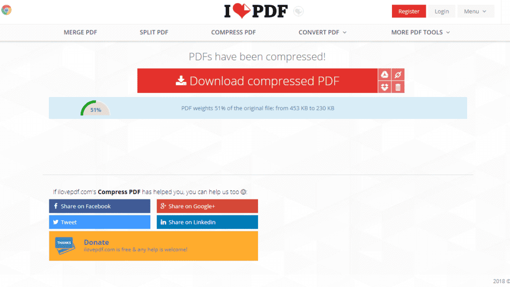 Compress a PDF