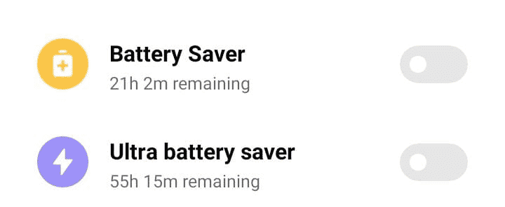 battery saver