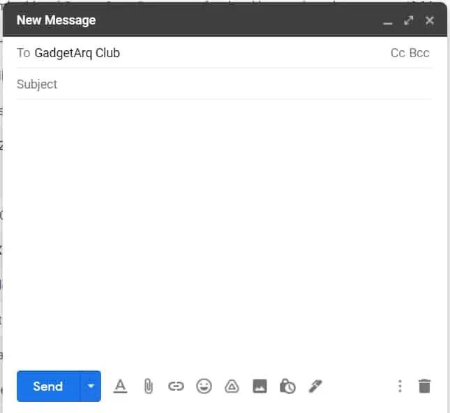 Send Group Emails in Gmail