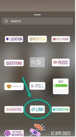 How to add and customized links to Instagram stories?