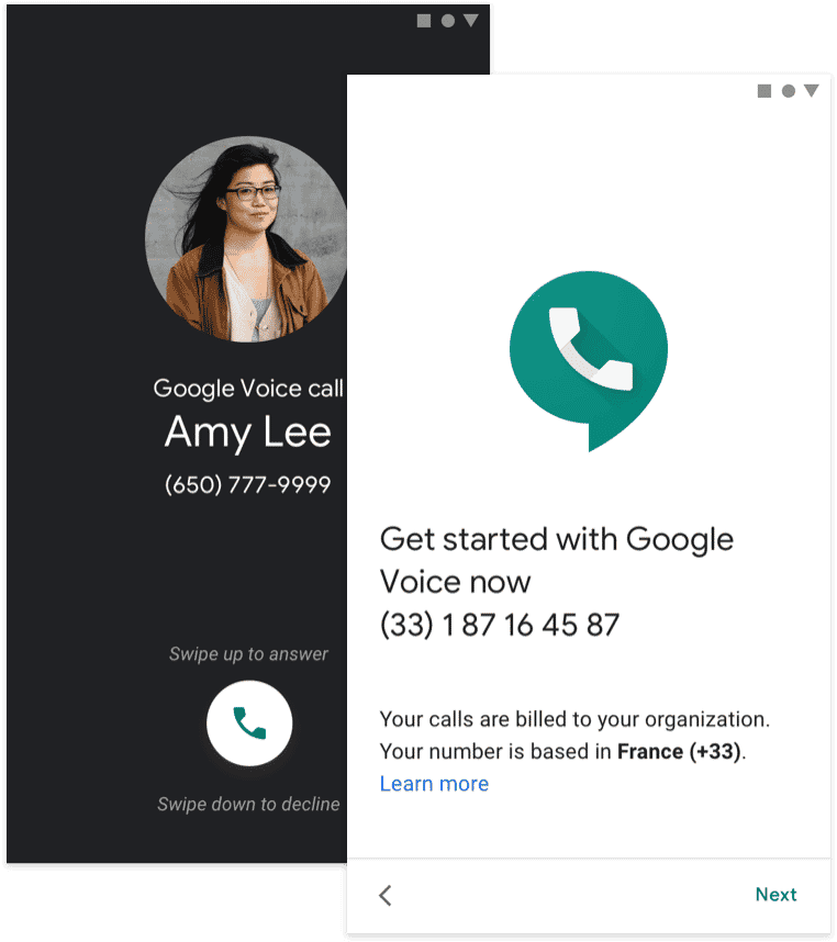 google voice number