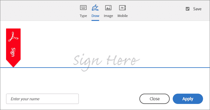 add a digital signature to a PDF