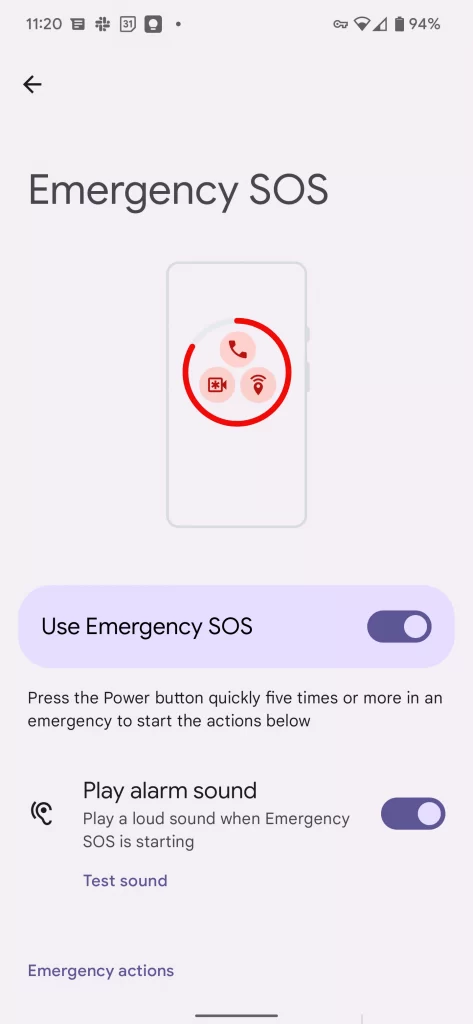 SOS on Android 
