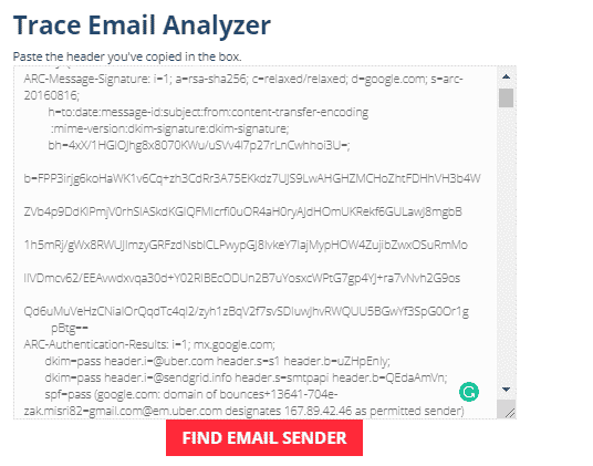 trace email analyzer