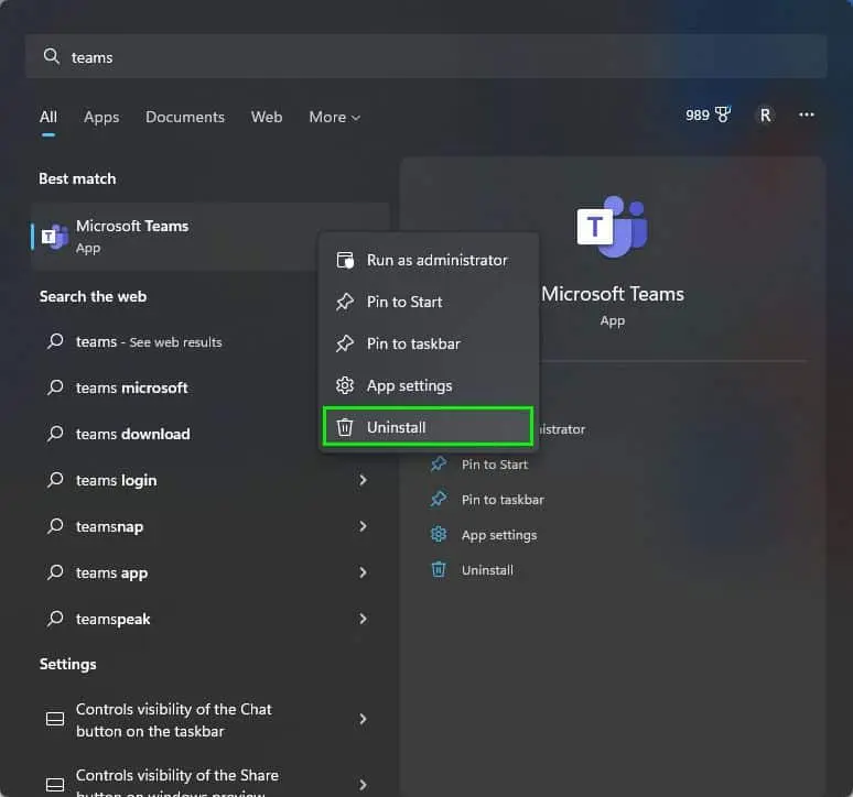 Microsoft Teams from opening: Teams