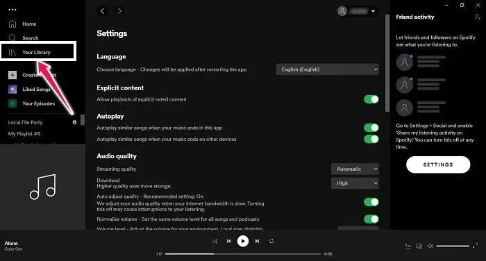 upload your playlist to Spotify