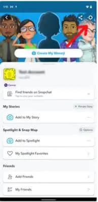 Settings- Change Snap Display Name 