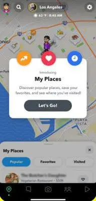 Snapchat to display local restaurants