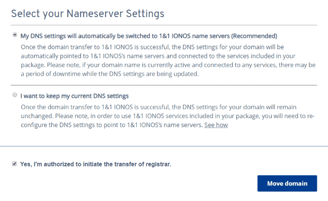 DNS settings