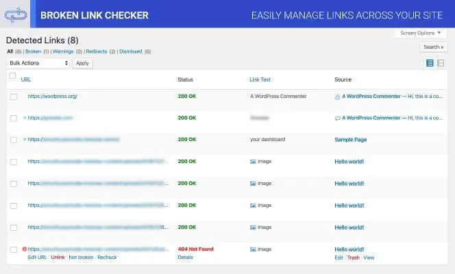 Broken Link Checker WordPress Plugins