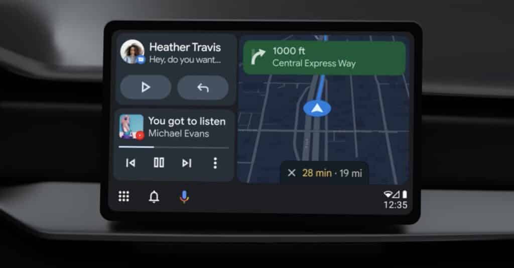 Android Auto in the Samsung Galaxy S22: 7.8 Android Auto (beta version)