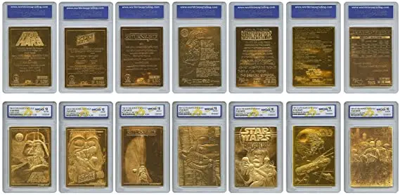 Star Wars 1996 Gold Card Set- Star Wars toy