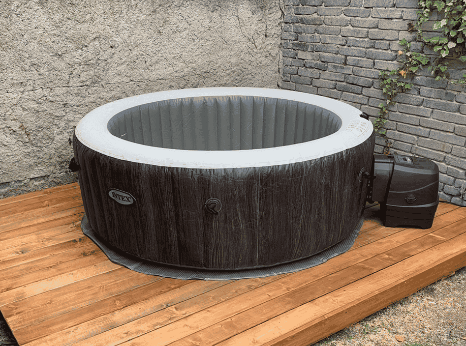 intex greywood deluxe inflatable spa hot tub