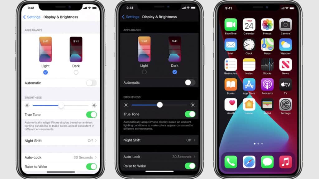 On iOS 15, use the Automatic Dark Mode