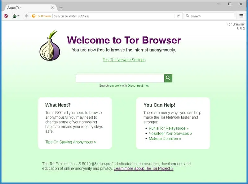 To access the internet anonymously, use Tor