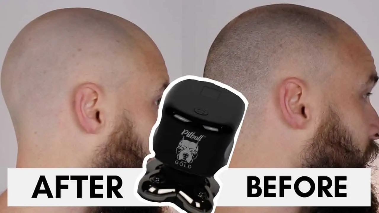 Skull Shaver Pitbull Gold: Electric shaver comfy head-shaving machine!