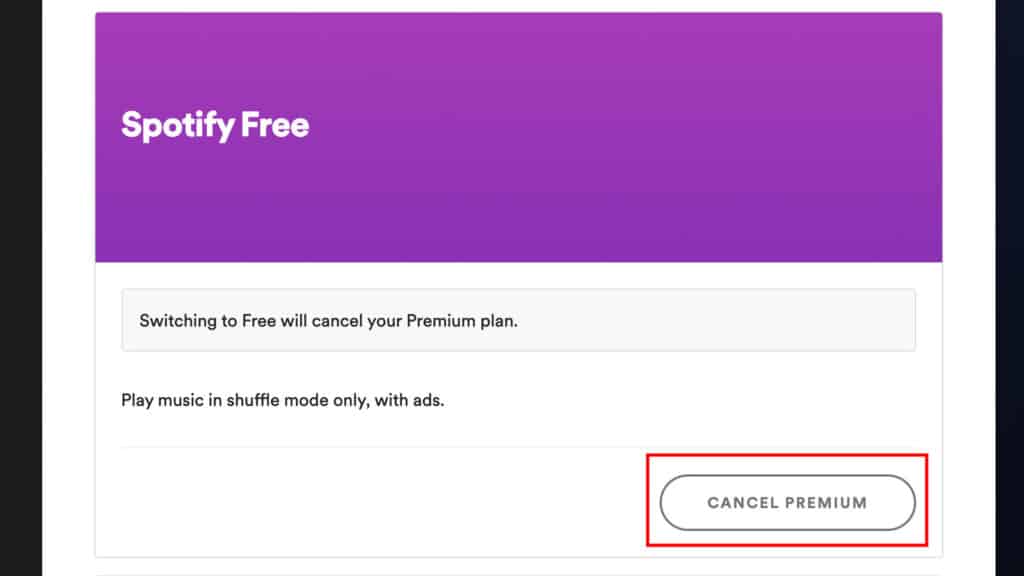 How to cancel Spotify 