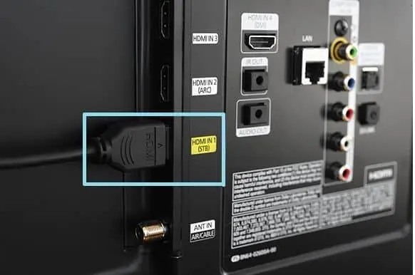 Connect a Cable to Set up a Smart TV