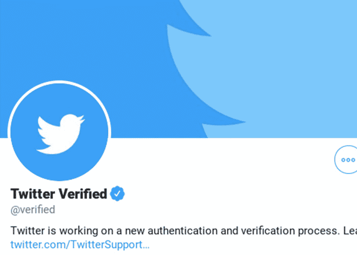 verified account on twitter