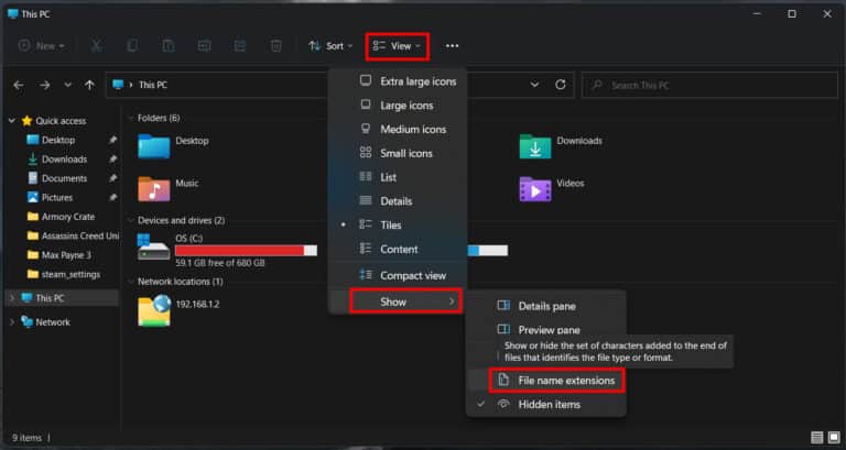 How to See File Extensions in Windows 11?