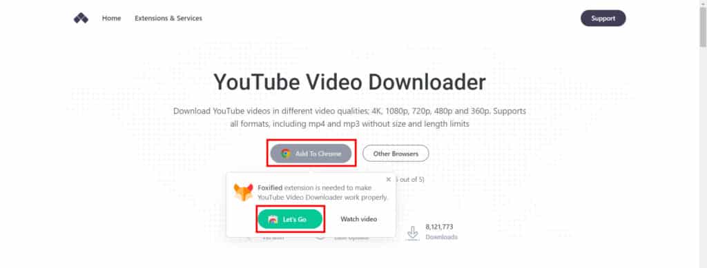 download youtube videos via chrome