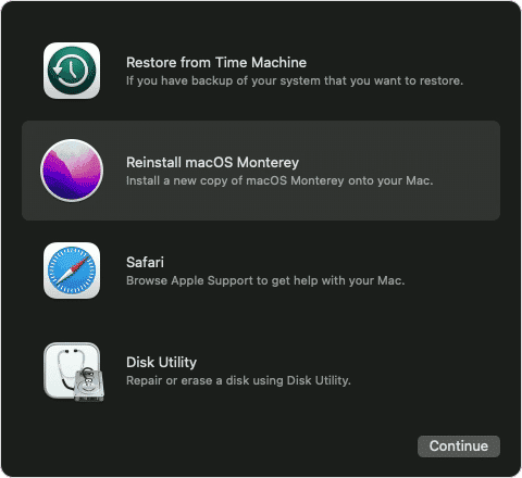 macOS Catalina: Restart your Mac