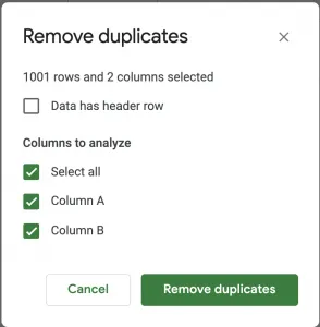 duplicate