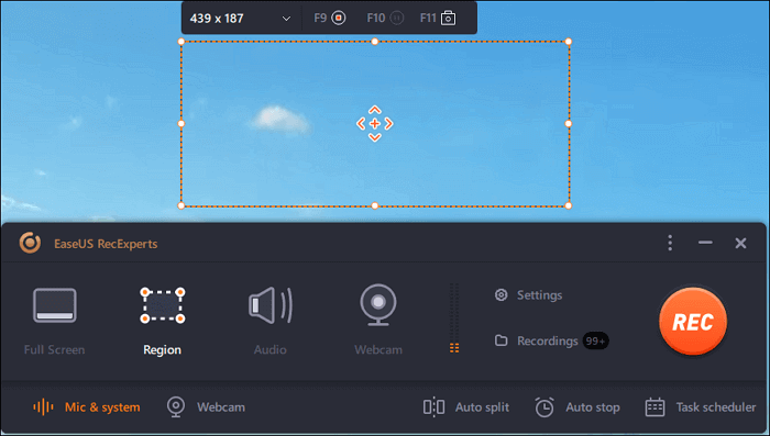 Screen record on Mac: entire screen or only a portion of it