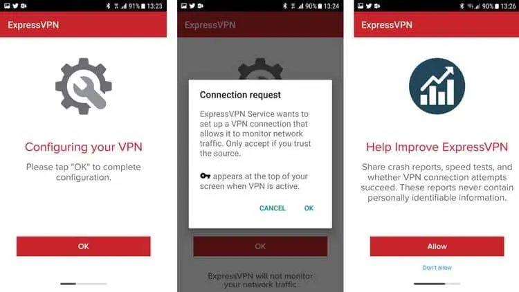 VPN on Android: ExpressVPN
