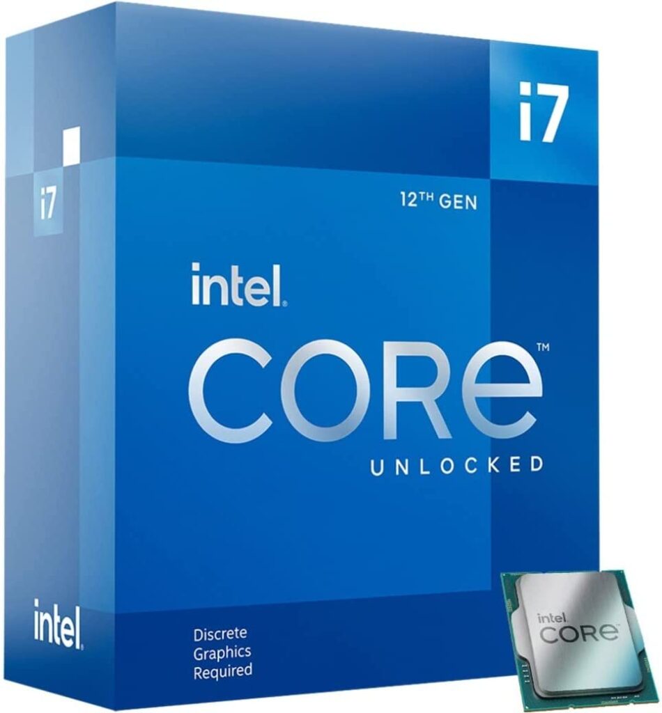 Intel Core i7-12700K CPUs for gaming 