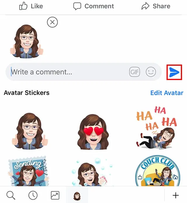 Use your Facebook Avatar in comments