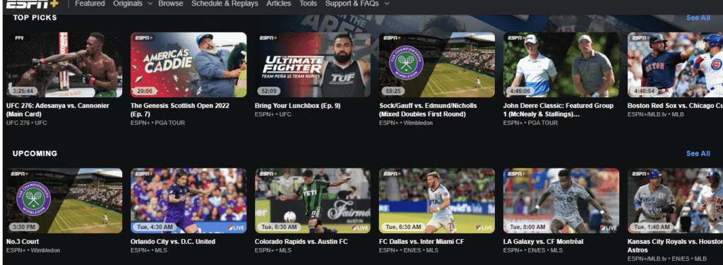 ESPN Plus: A quality streaming site for decent sports lovers!