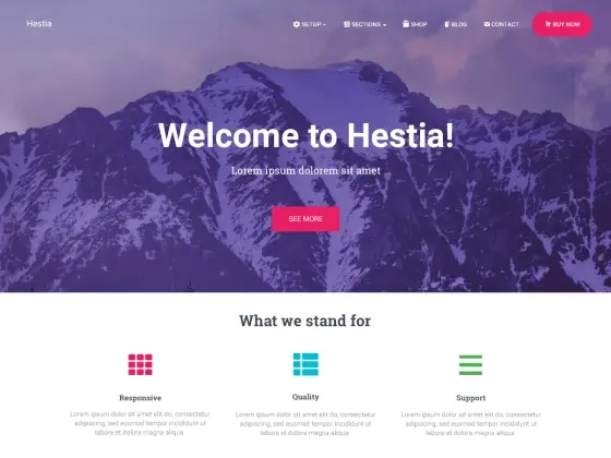 Hestia Free WordPress Themes