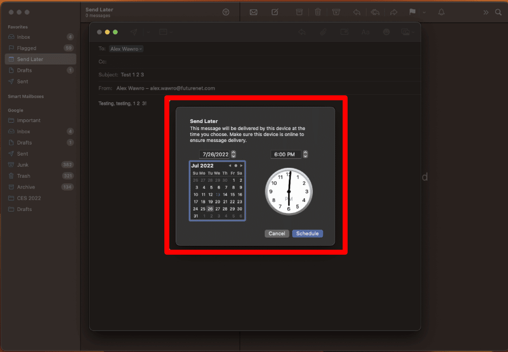 How To Undo & Schedule Emails In MacOS Ventura?