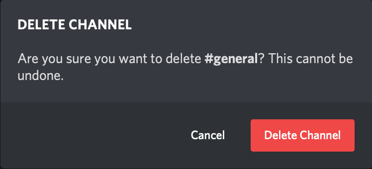 delete a discord server.