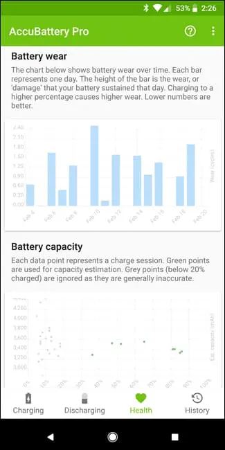 check android battery health