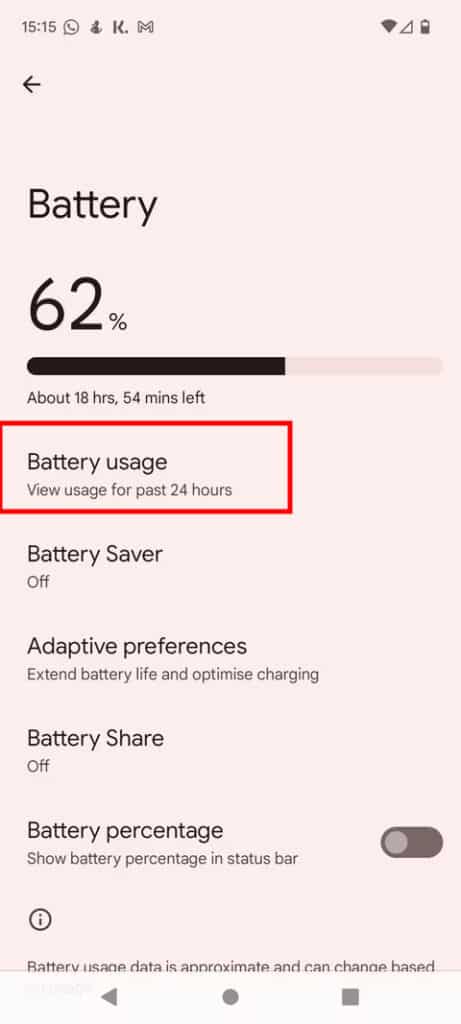 check android battery health