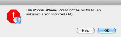 How to fix iPhone "Error 14"?