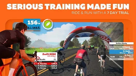 Price and availability: zwift app