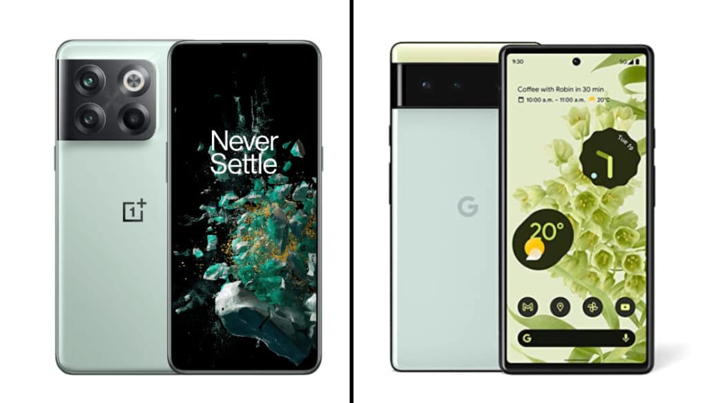 OnePlus 10T vs Google Pixel 6