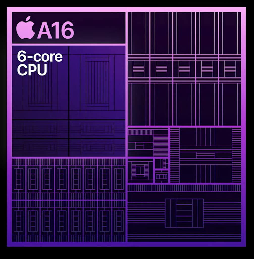 A16 Bionic chip in iPhone 14 Pro